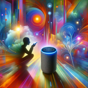 Dive into the vibrant world of voice search, where communication with technology becomes a mesmerizing dance of colors and imagination!