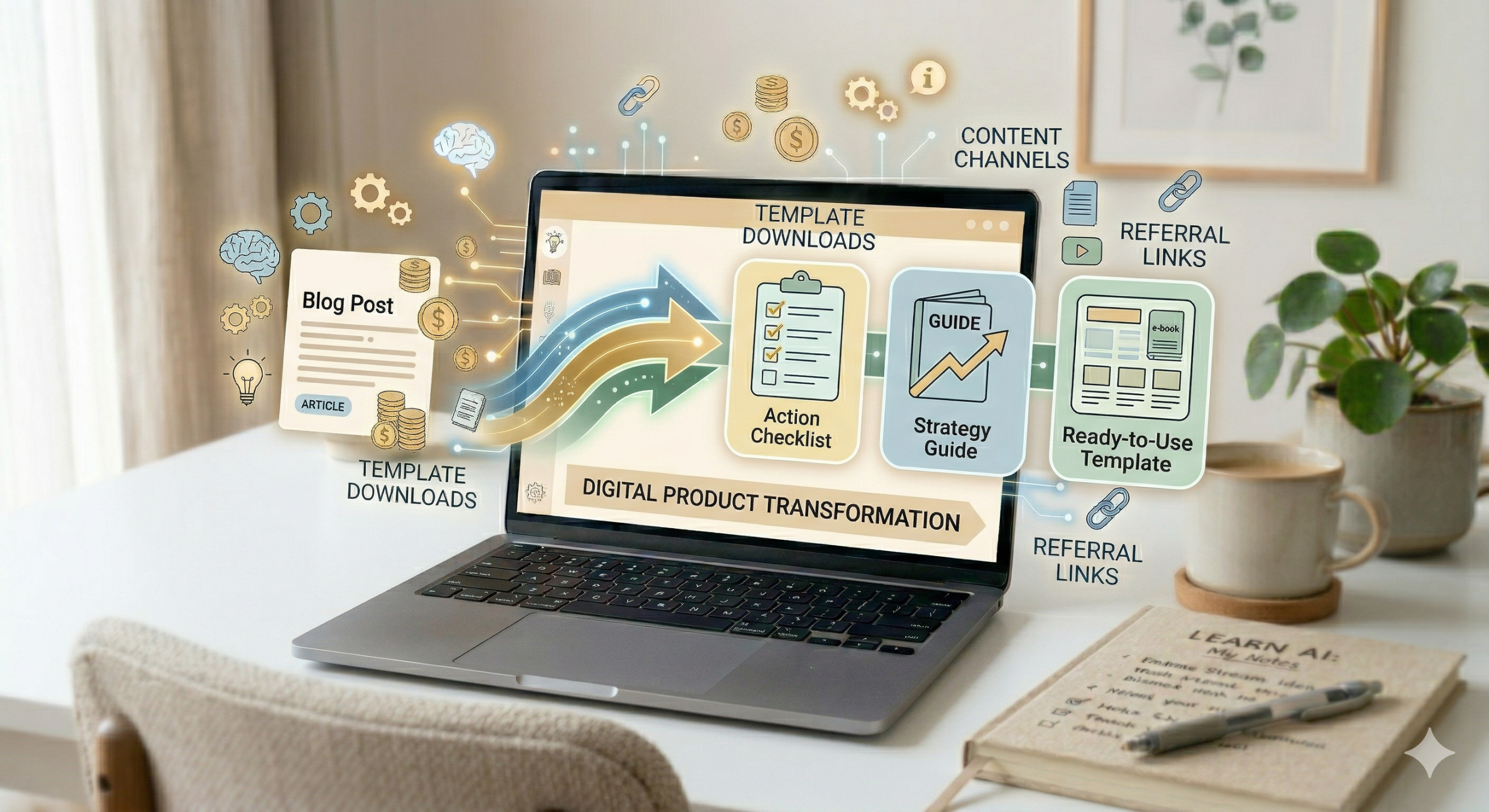 Turn Content into Digital Products: A Simple AI Guide for Beginners