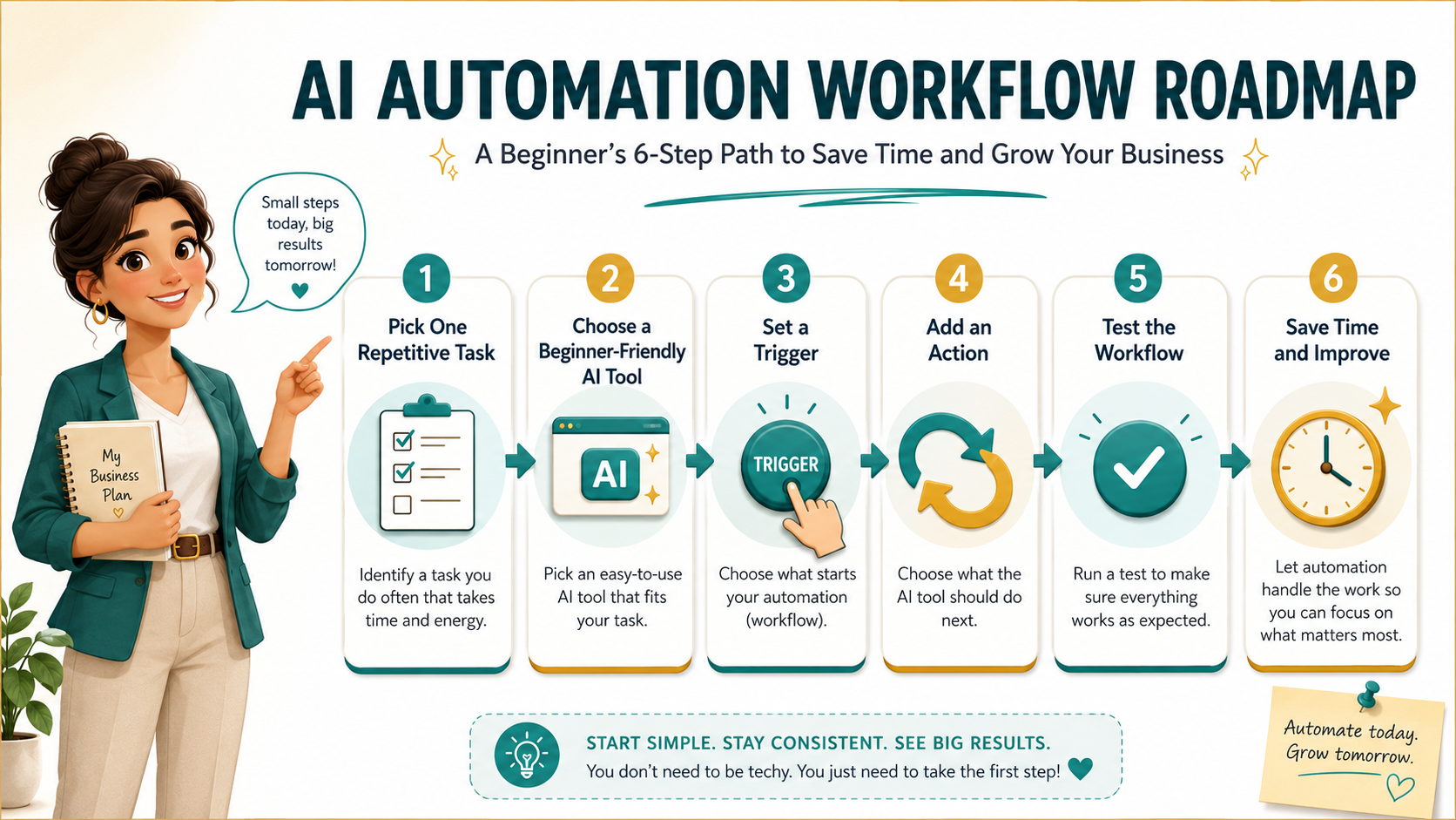 Beginner AI automation tools workflow