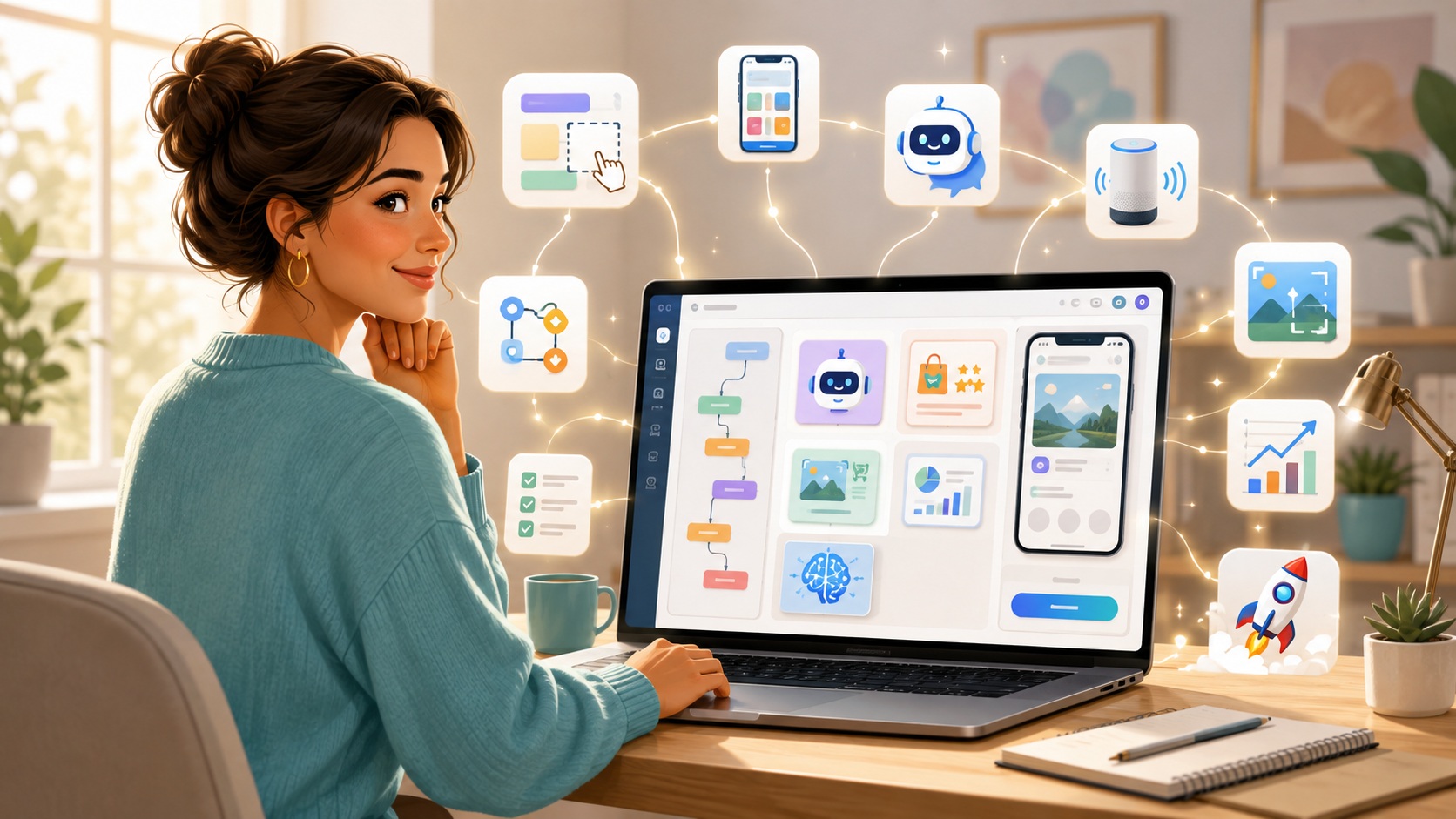 develop AI-powered apps no-coding